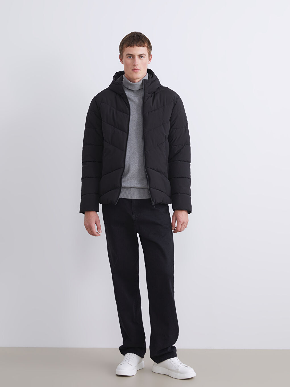 XSIDE Standard Fit Men's Puffer Coat -W59289Z8-CVL