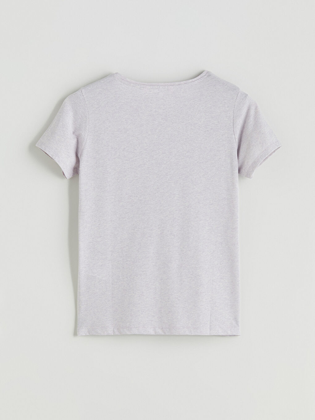 Lila Bisiklet Yaka Kadın Pijama Üstü-1