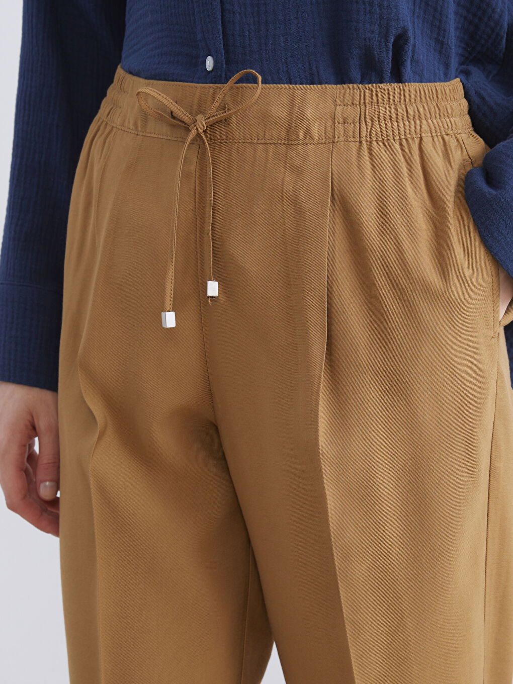 Woman BROWN Trousers-2