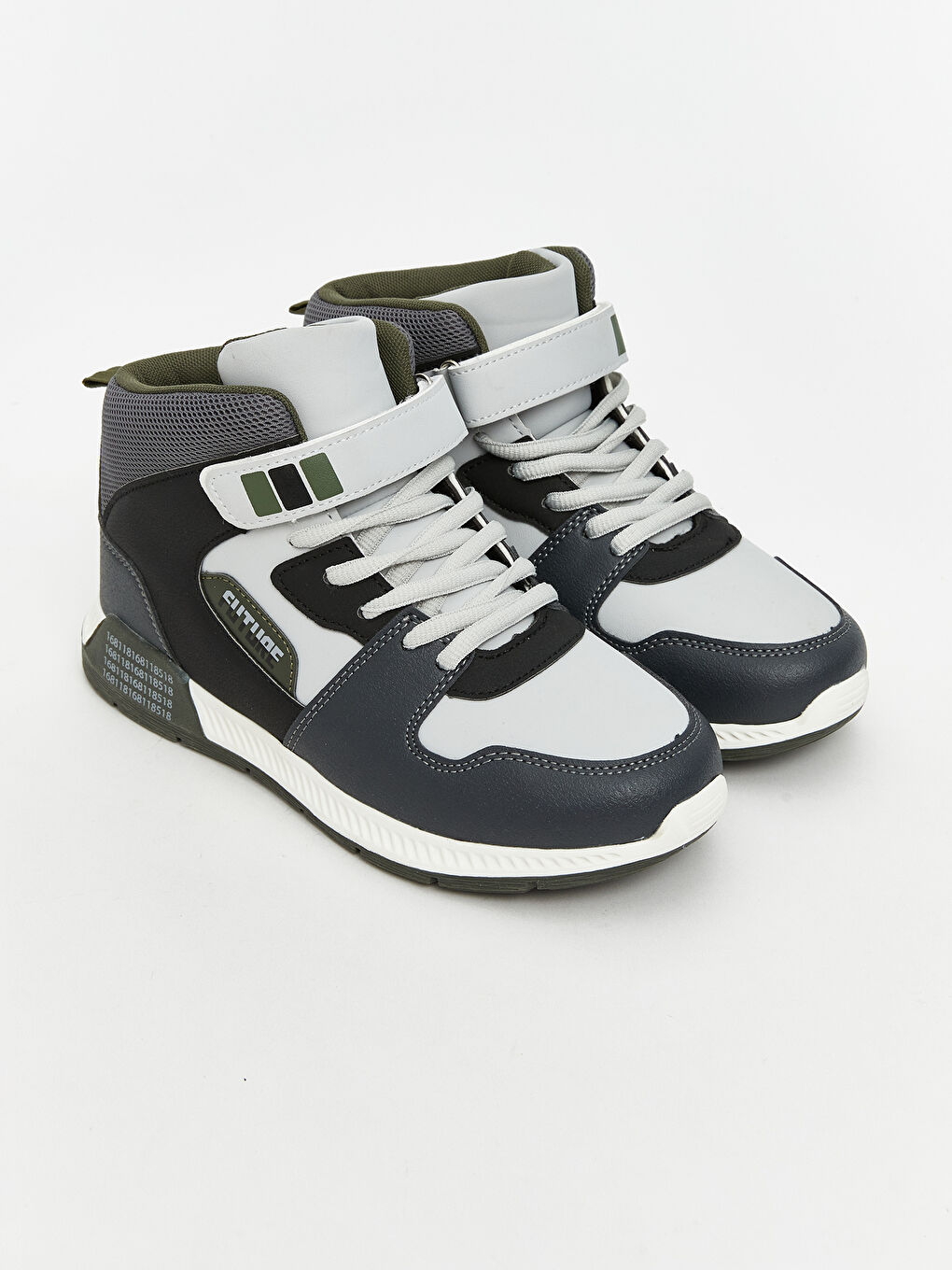 LCW STEPS Laces and Hook-and-Loop Ankle-Length Boys' Sports Shoes -W59324Z4-CWN