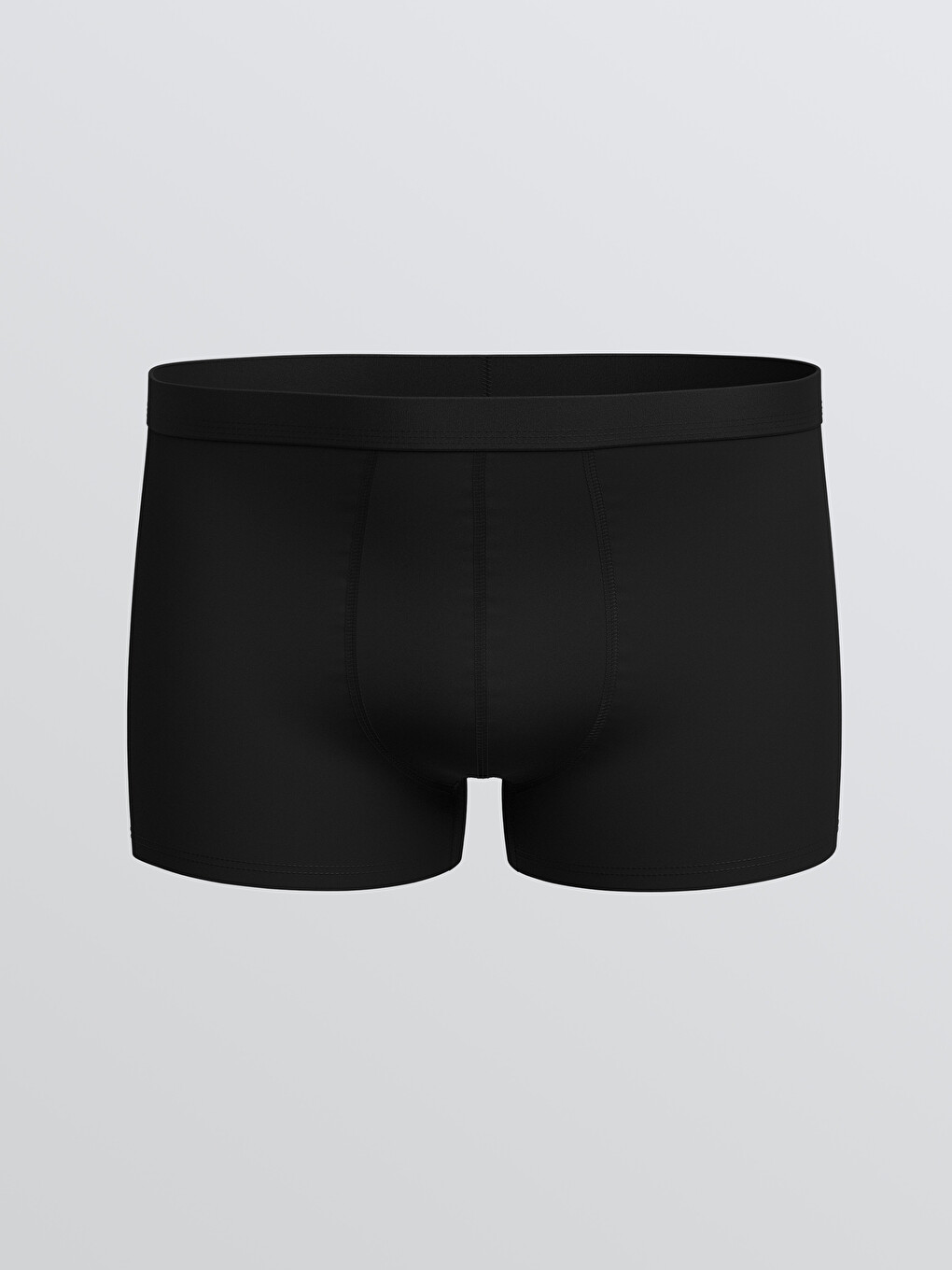 Siyah Standart Kalıp Pamuklu Esnek Erkek Boxer