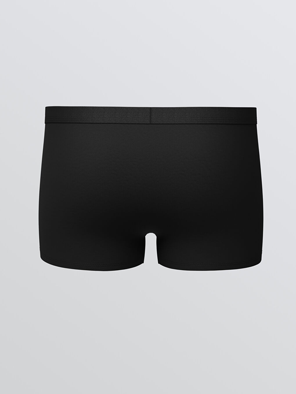 Siyah Standart Kalıp Pamuklu Esnek Erkek Boxer-1