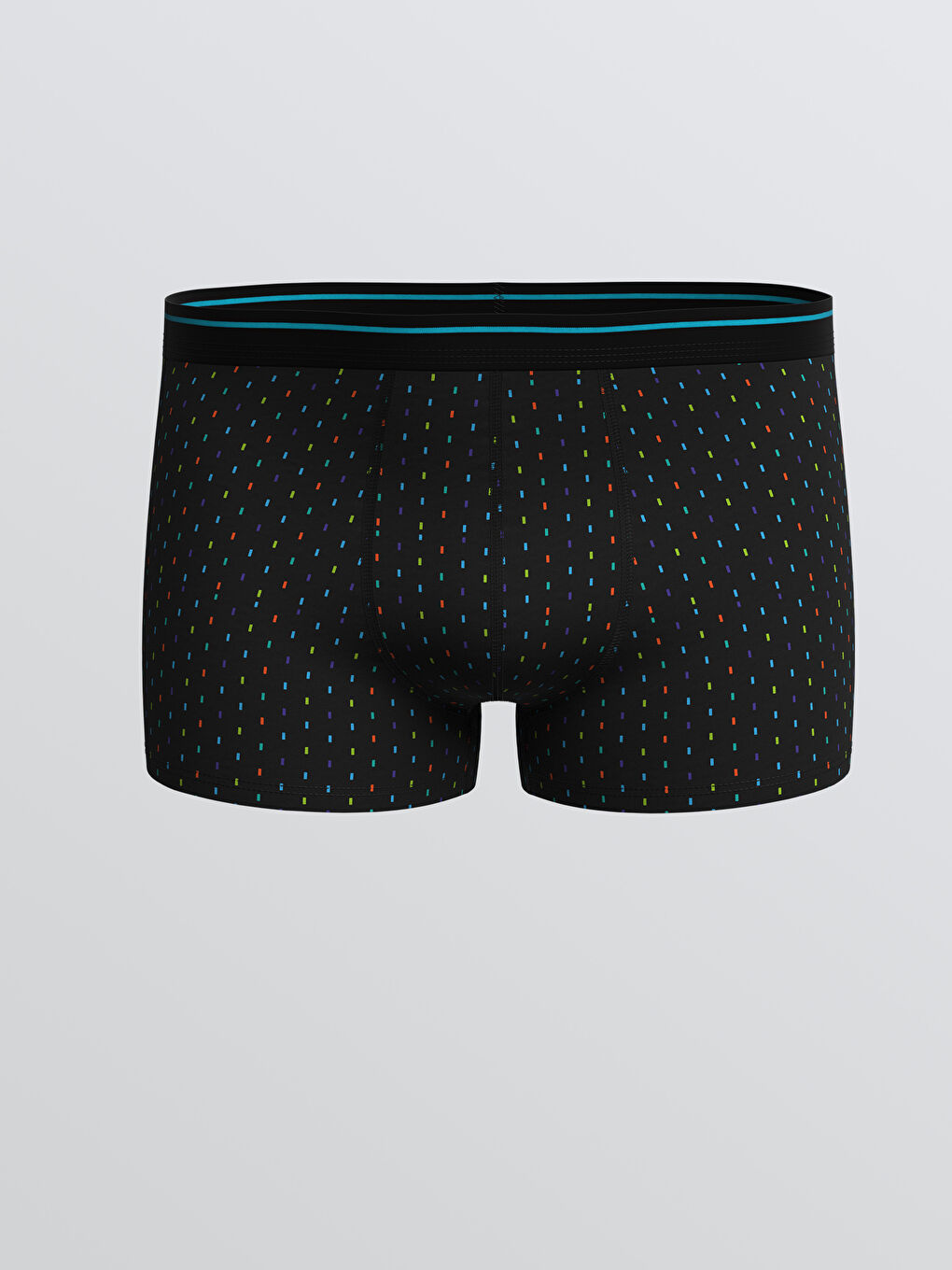 Siyah Standart Kalıp Pamuklu Esnek Erkek Boxer 3'lü-1