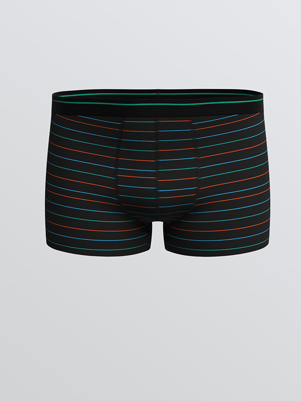 Siyah Standart Kalıp Pamuklu Esnek Erkek Boxer 3'lü-3