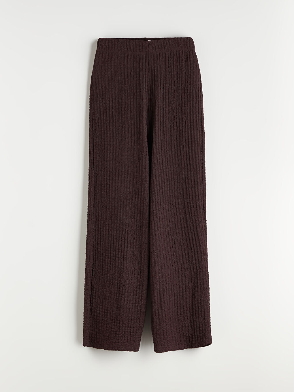 LCWAIKIKI Classic Elasticated Waist Textured Wide Leg Women's Trousers -W59381Z8-JR3