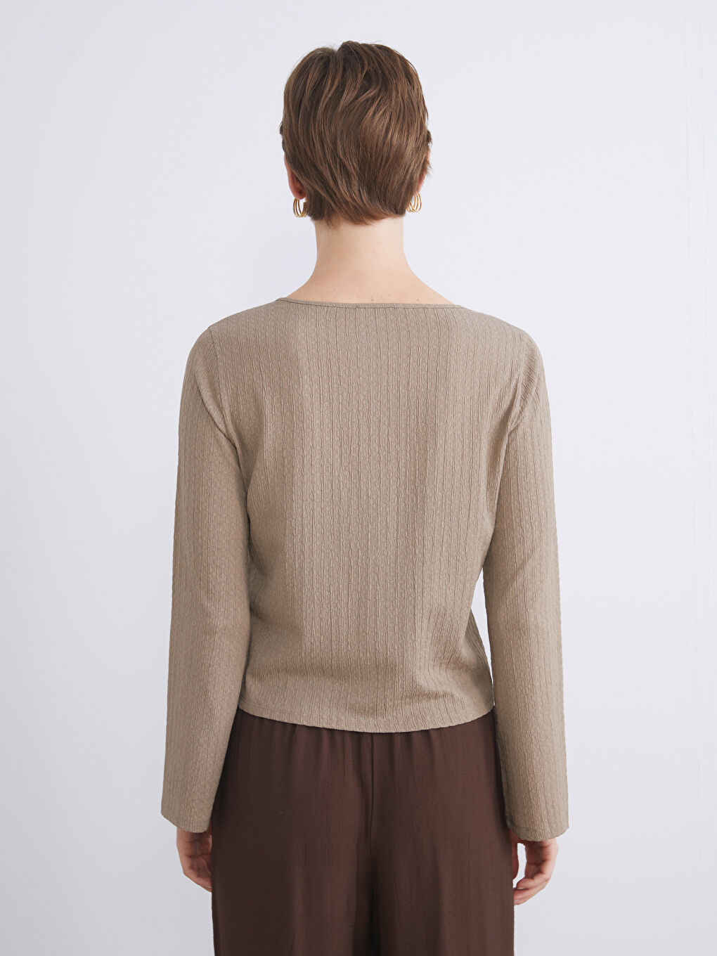 LCWAIKIKI Classic Woman BEIGE Blouse -W59382Z8-GQF