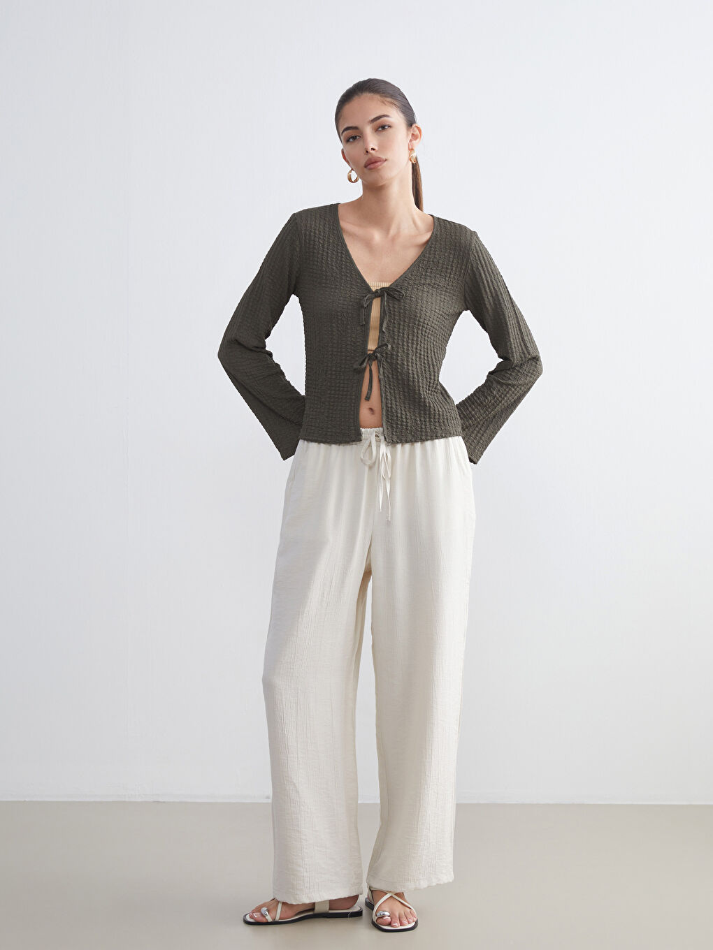 Woman KHAKI Blouse-2