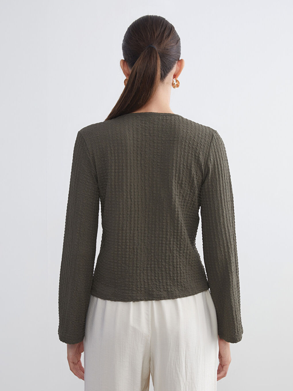 Woman KHAKI Blouse-4