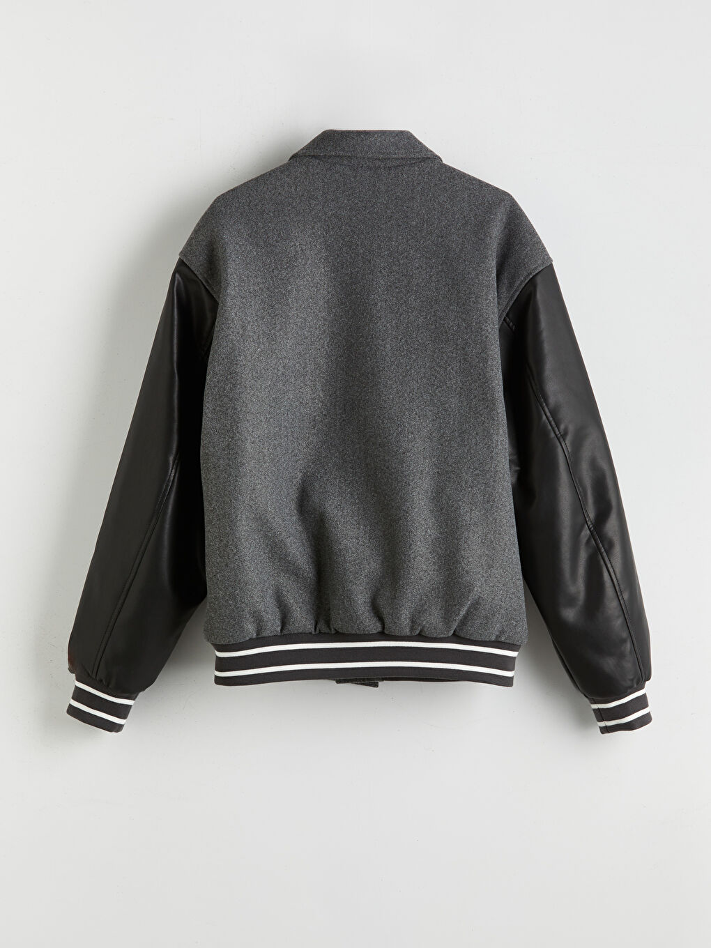 Relaxed Fit Collared Neck Men's Coat-6