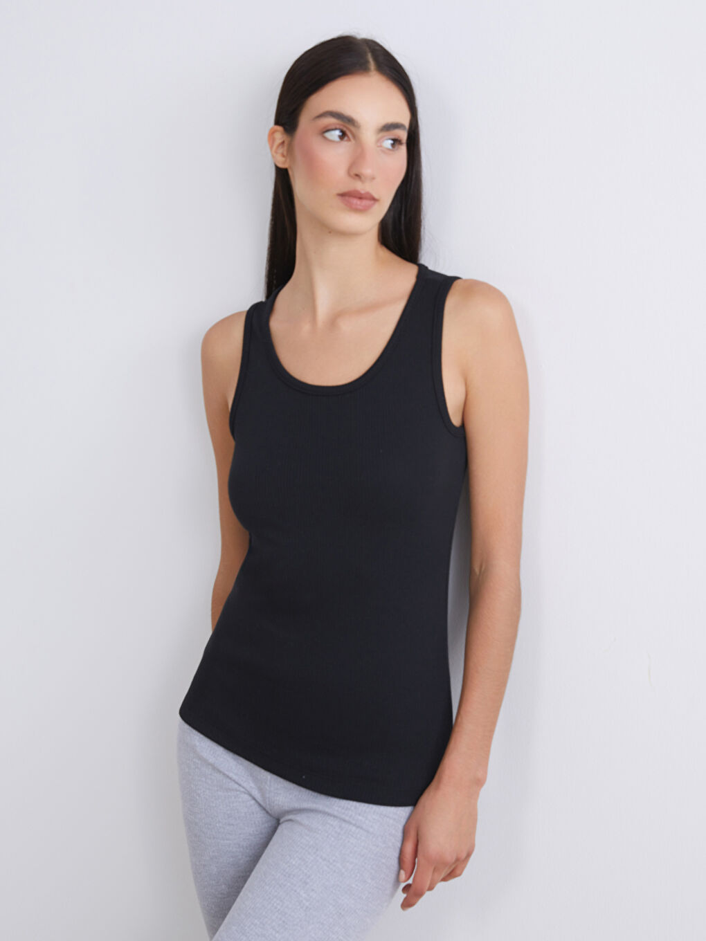 Crew Neck Women's Tank Top-1