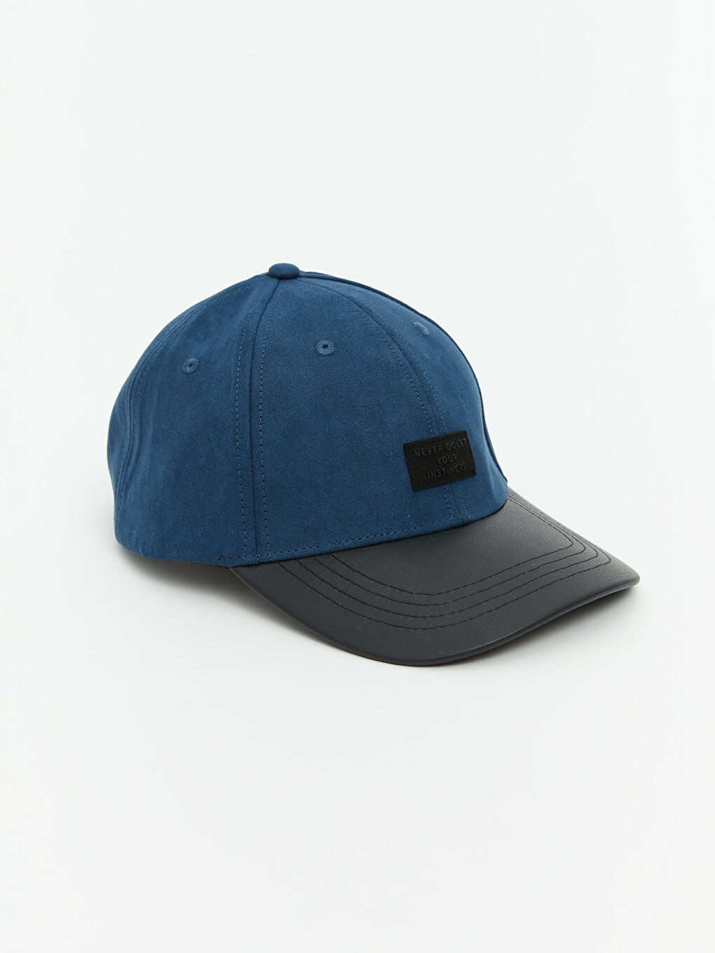 Petrol Yazı Nakışlı Erkek Kep Şapka-1