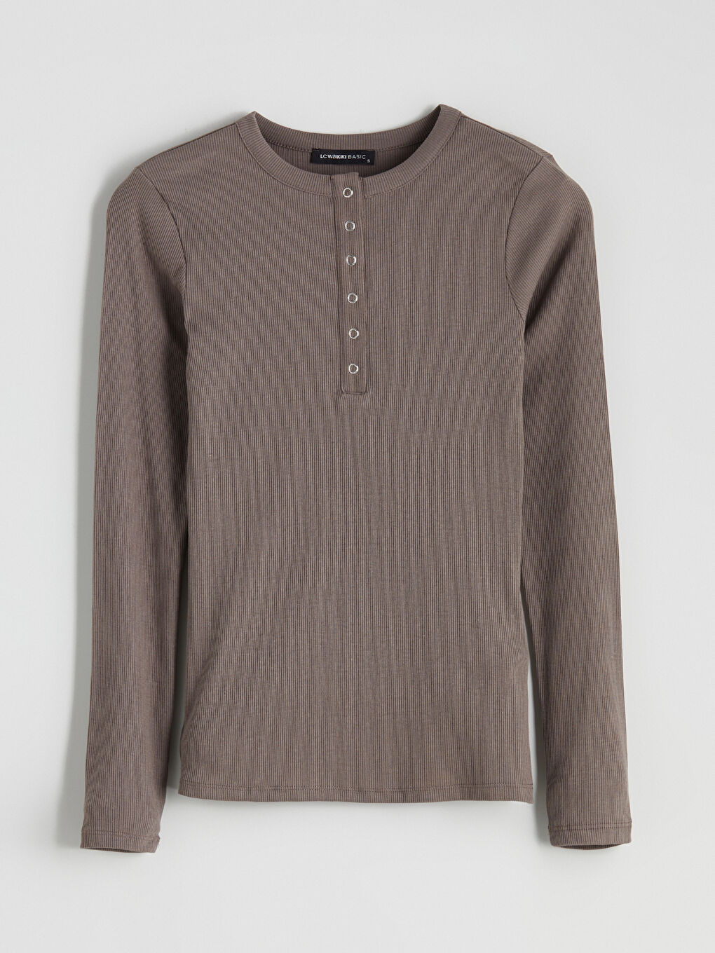 Kahverengi Bisiklet Yaka Kadın Body-6