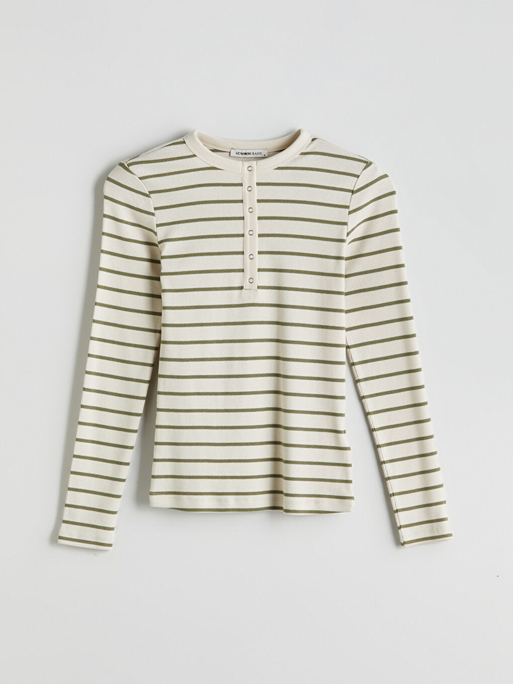 LCWAIKIKI Classic Crew Neck Striped Women's Body -W59462Z8-LFT