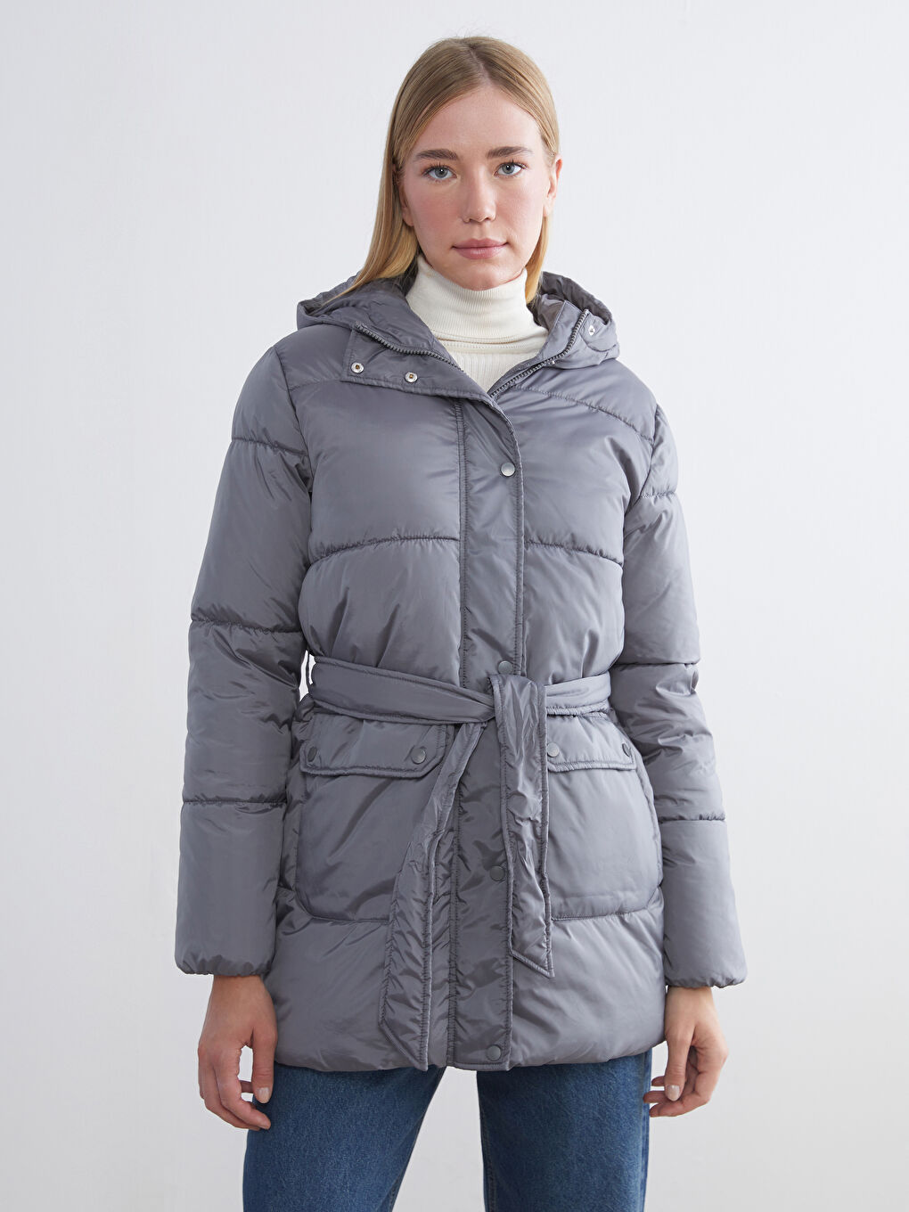 Hooded Women's Puffer Coat