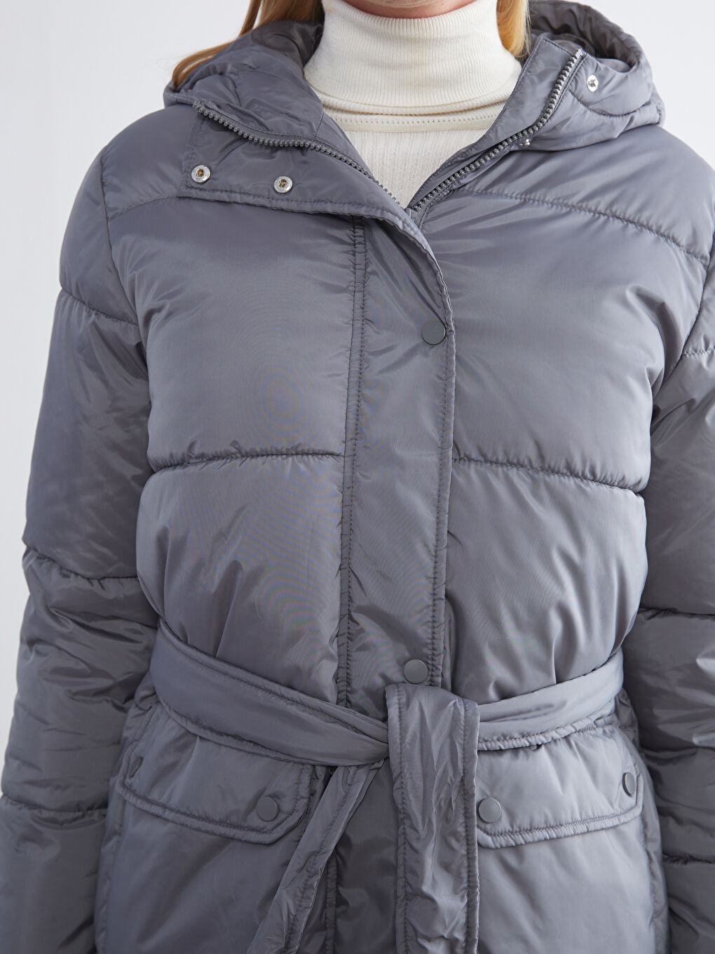 Hooded Women's Puffer Coat-2