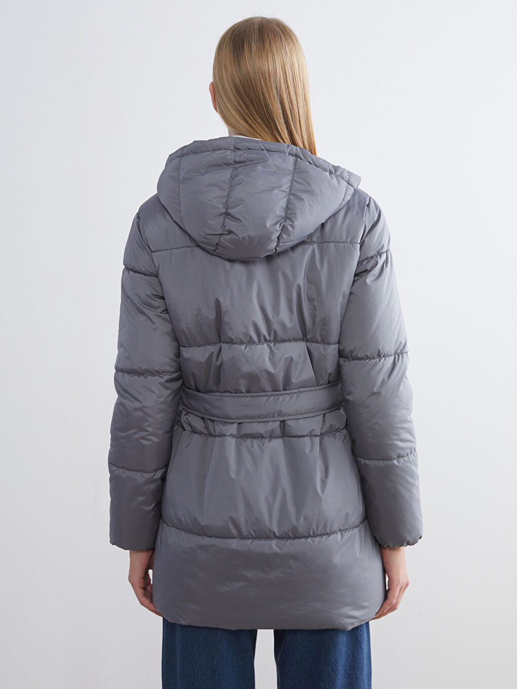Hooded Women's Puffer Coat-4