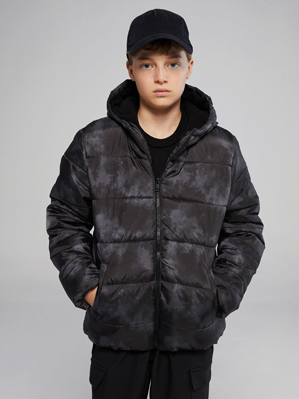 Hooded Boys' Puffer Coat