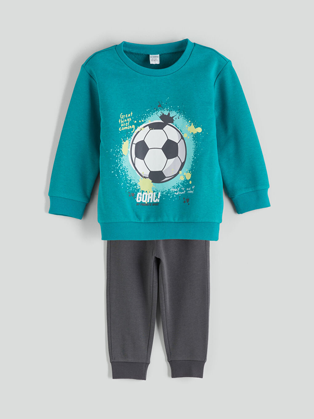 Crew Neck Boys' Sweatshirt and Sweatpants
