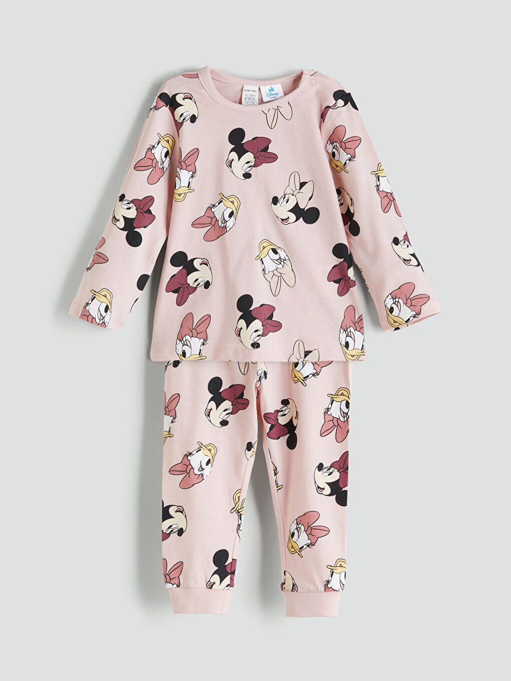 LCW baby Minnie Mouse Printed Baby Girls' Pyjama Set -W59507Z1-LT4