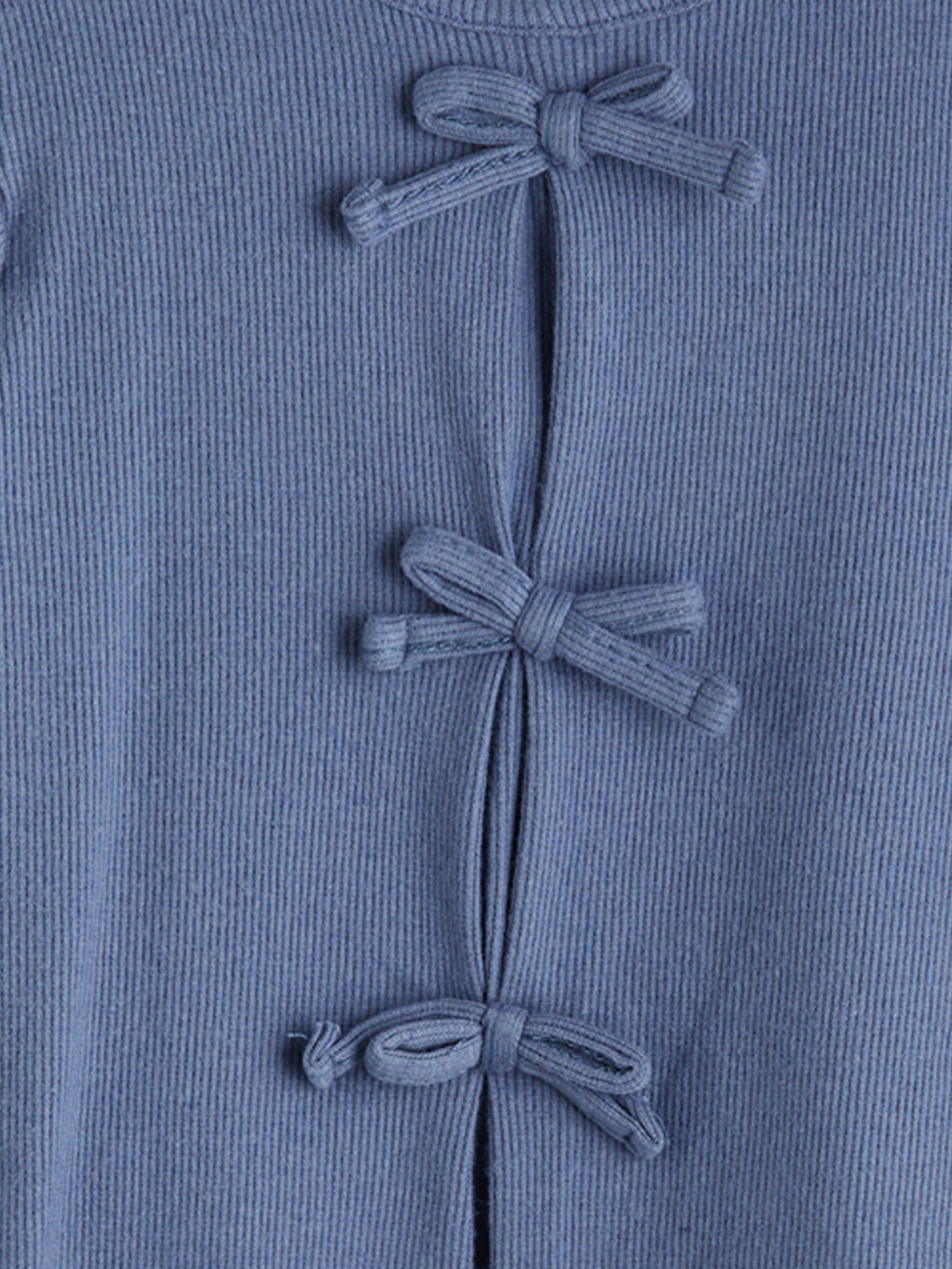 İndigo Fırfırlı Kız Bebek Bluz ve Pantolon 2'li Takım-2