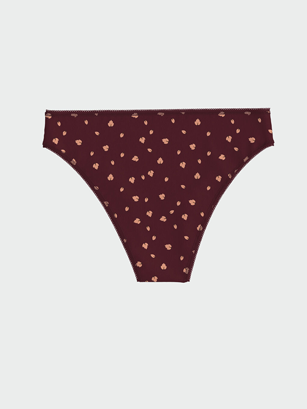 Bordo Kalp Desenli Brazilian Külot-1