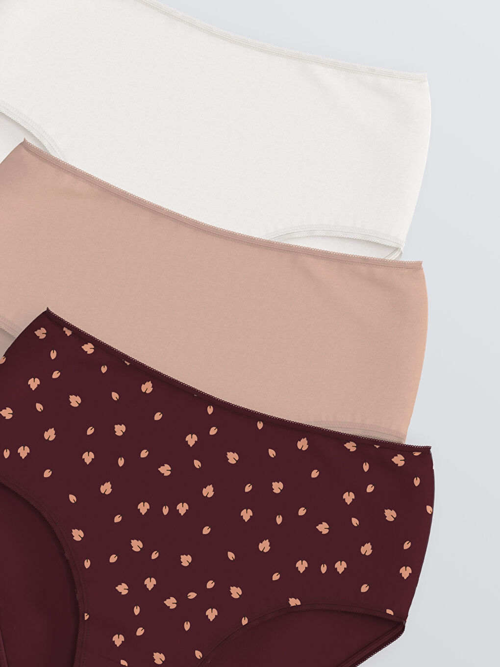 High-Waisted Patterned Classic Knickers 3-Pack-2