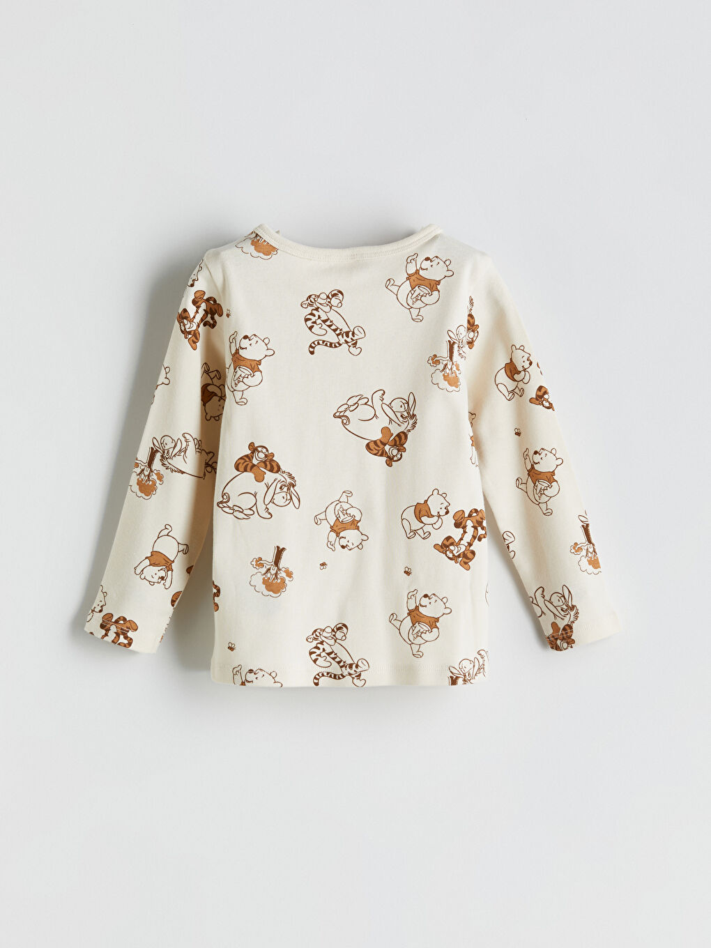 LCW baby Crew Neck Long Sleeve Winnie the Pooh Printed Baby Boys' Pyjama Set -W59560Z1-LQA