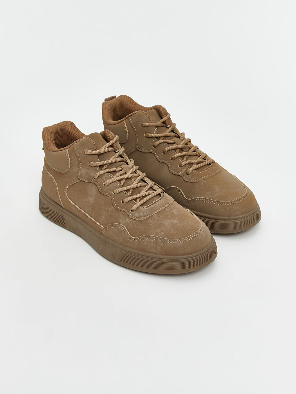 Faux Suede Lace-Up Men's Sports Shoes
