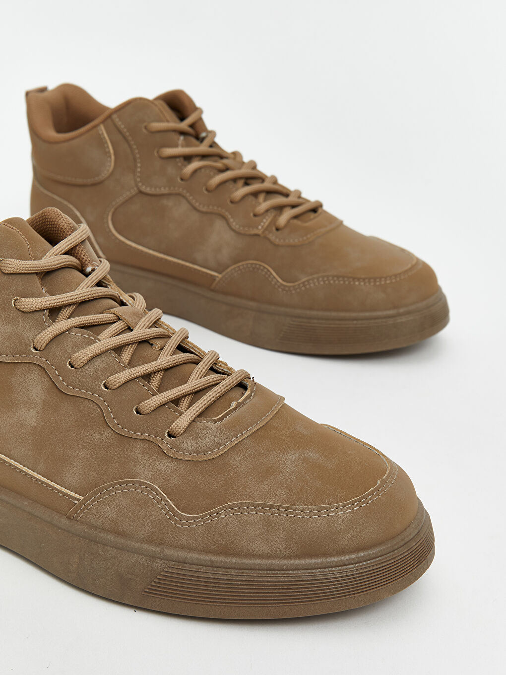 Faux Suede Lace-Up Men's Sports Shoes-2