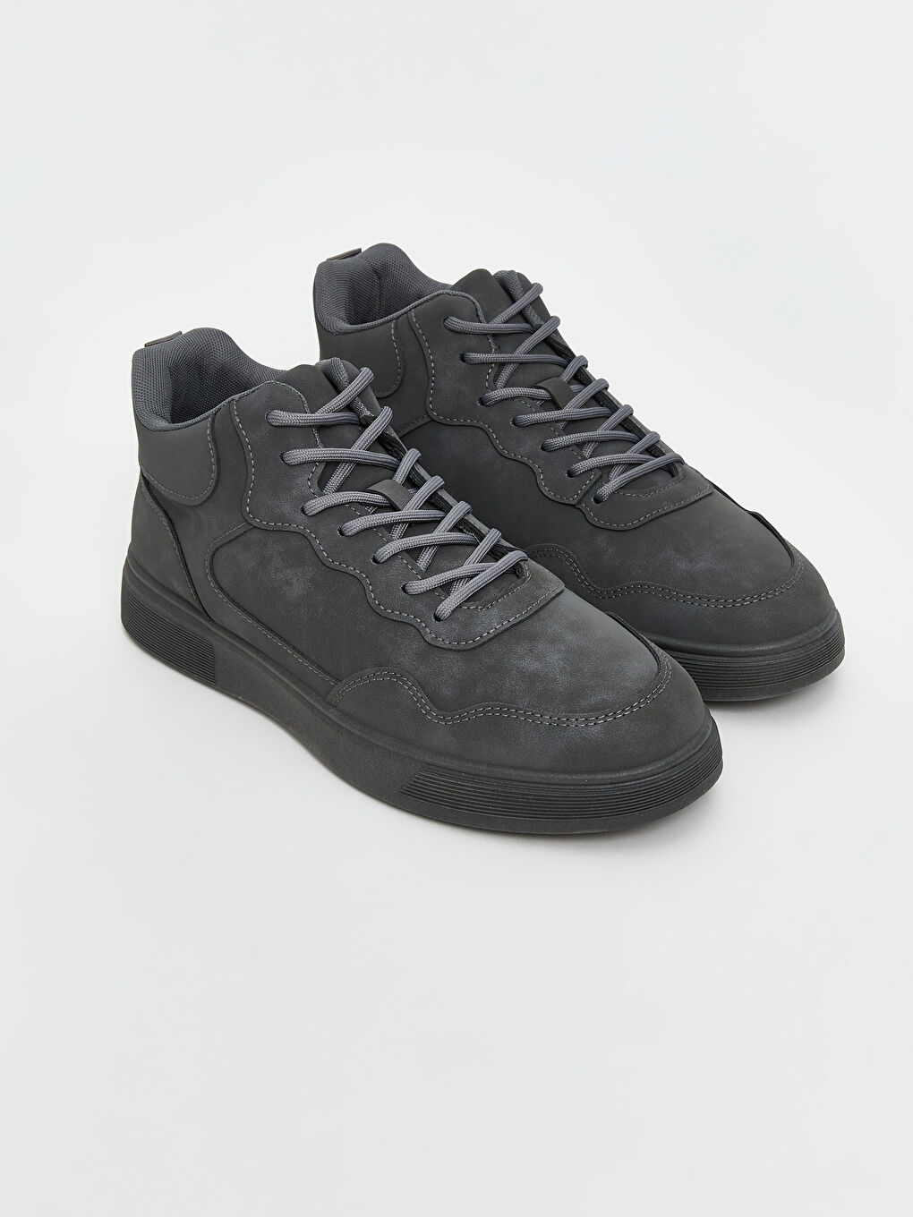 Faux Suede Lace-Up Men's Sports Shoes