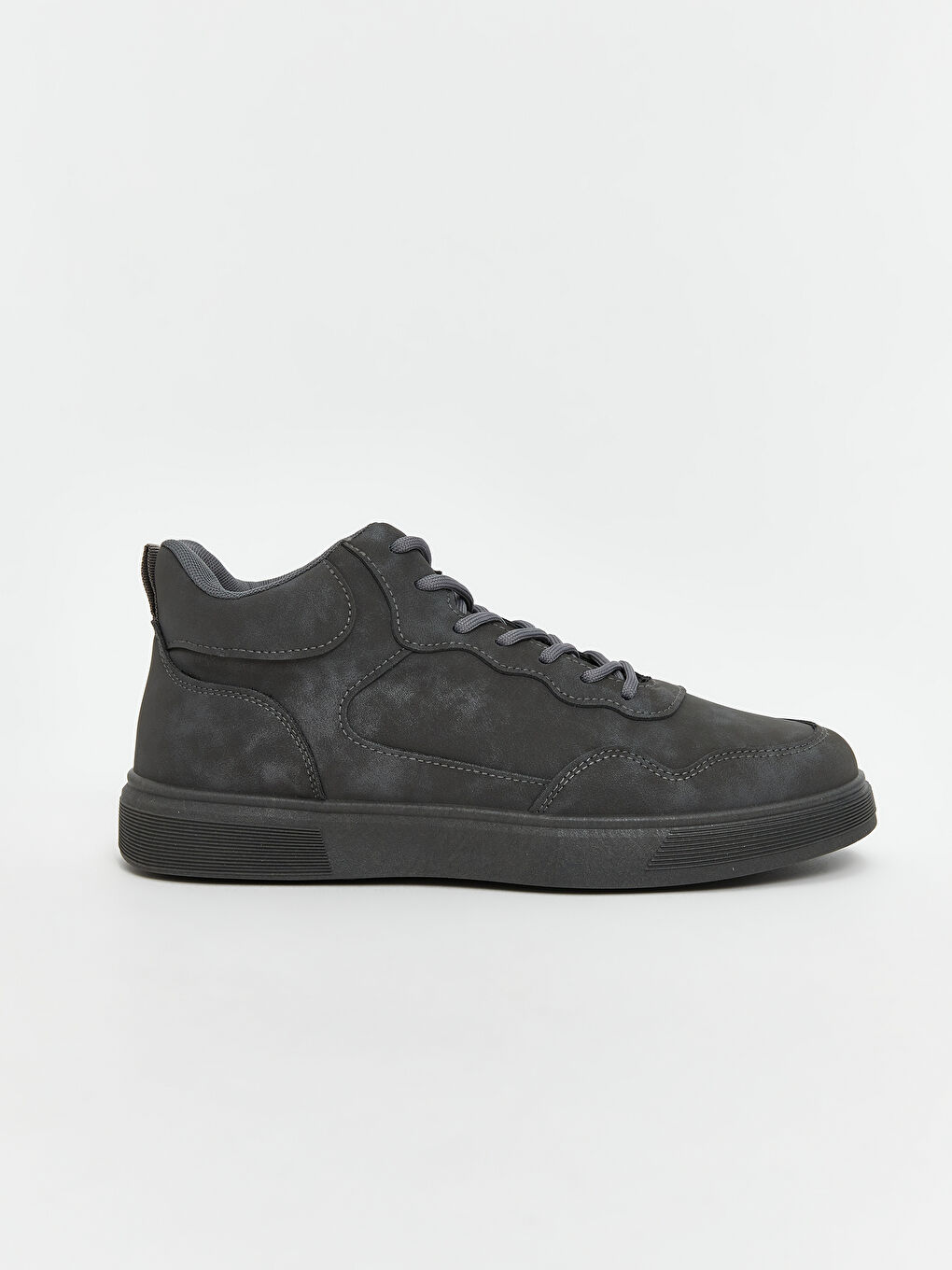 Faux Suede Lace-Up Men's Sports Shoes-1
