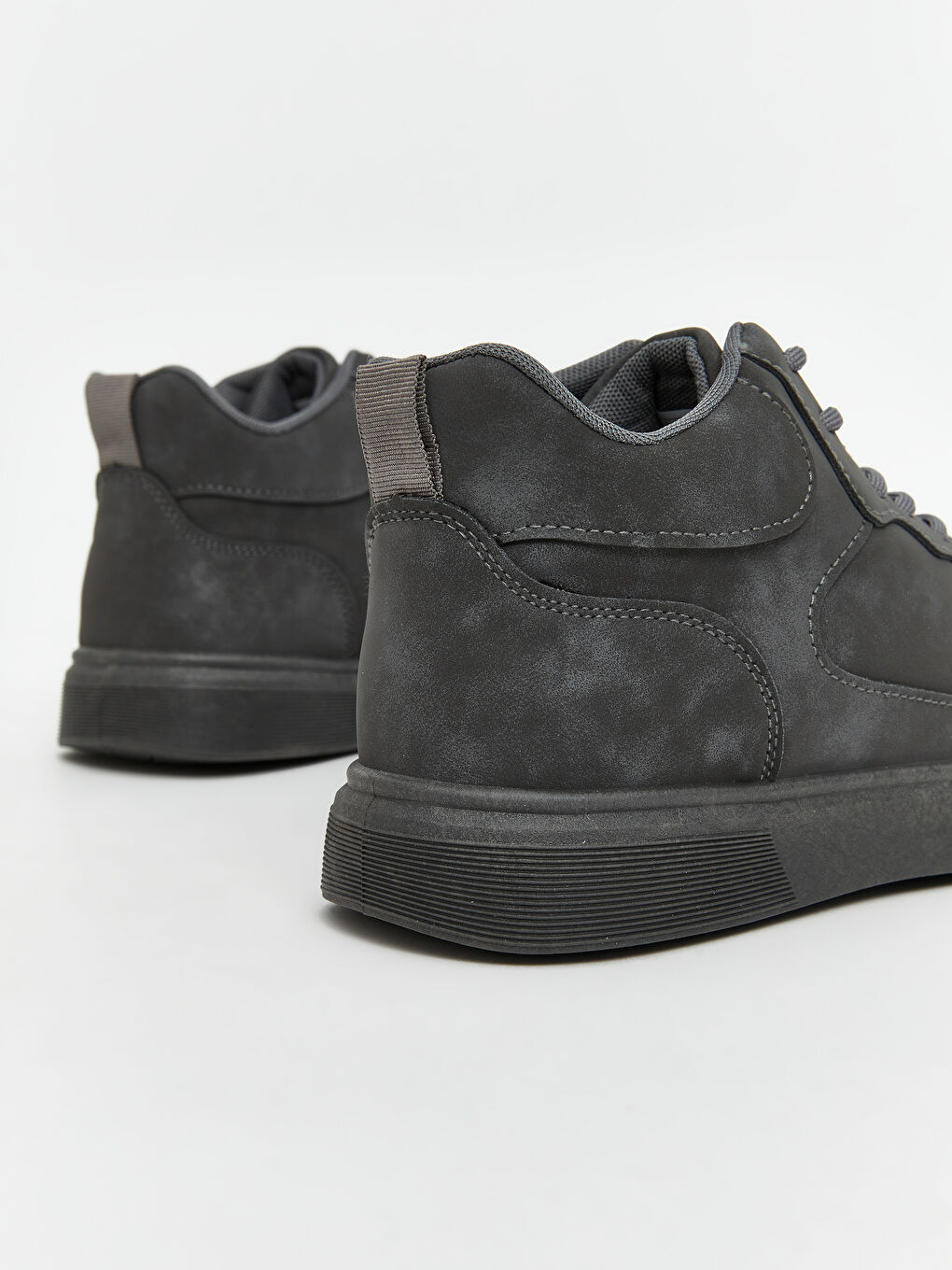 Faux Suede Lace-Up Men's Sports Shoes-4
