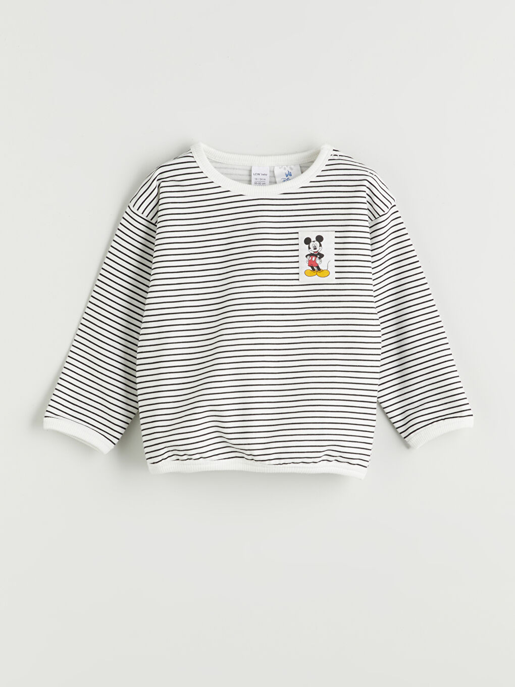 LCW baby Mickey Mouse štampani komplet dukserica i donji deo trenerke za bebe dečake - 2 pakovanja -W59590Z1-LFC