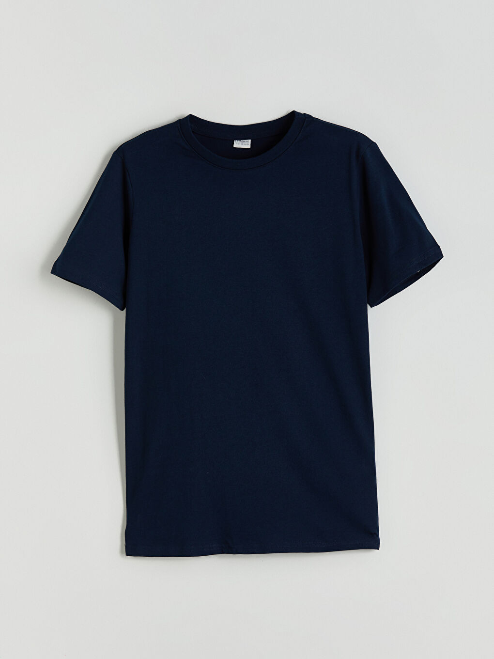 Lacivert Bisiklet Yaka Erkek Çocuk Tişört