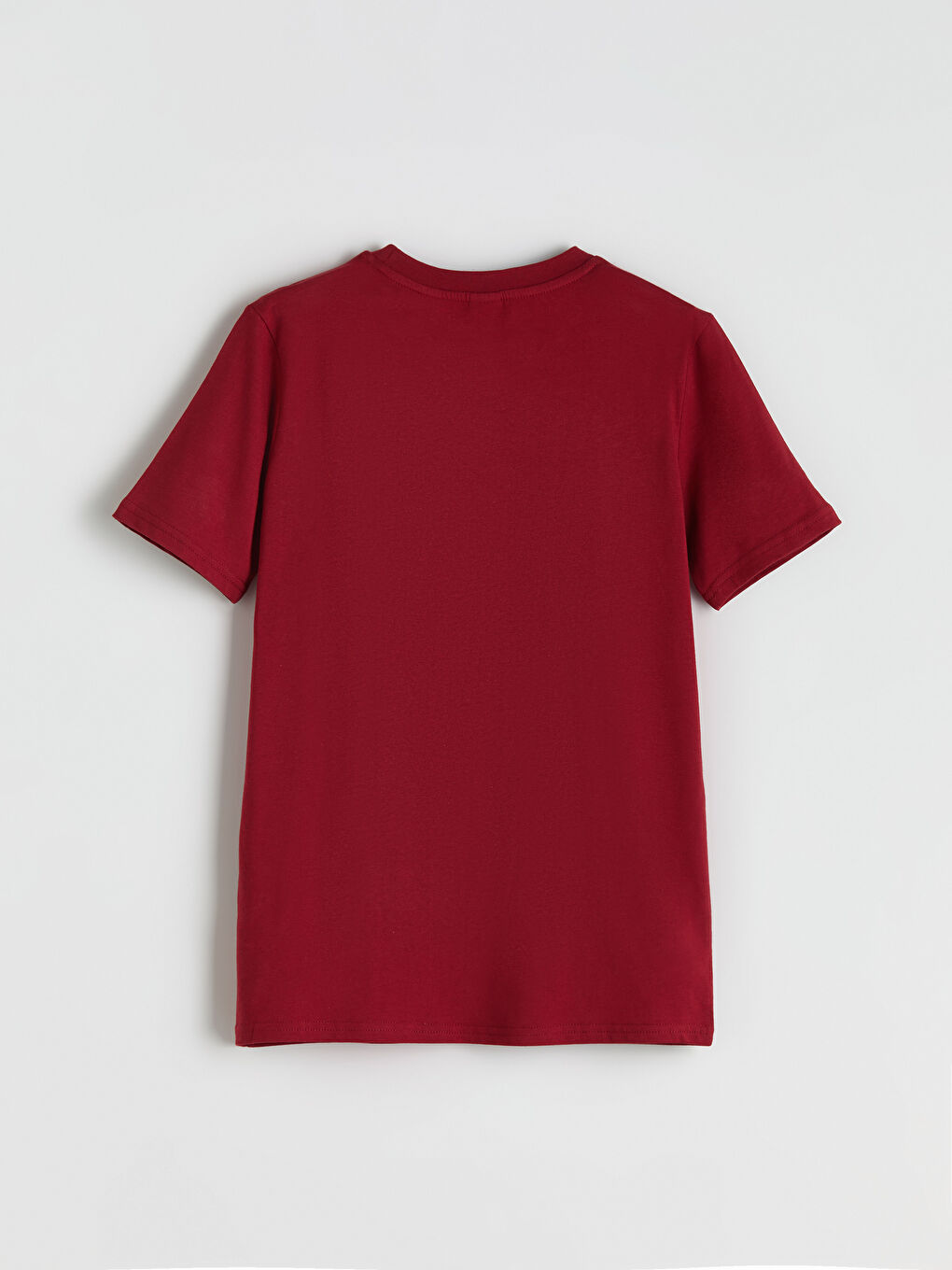 Bordo Bisiklet Yaka Erkek Çocuk Tişört-4