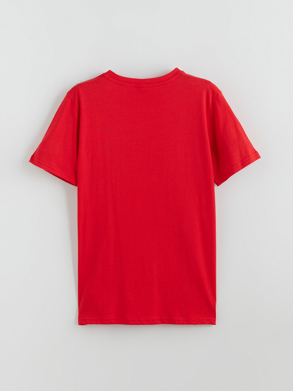 Kırmızı Bisiklet Yaka Erkek Çocuk Tişört-4