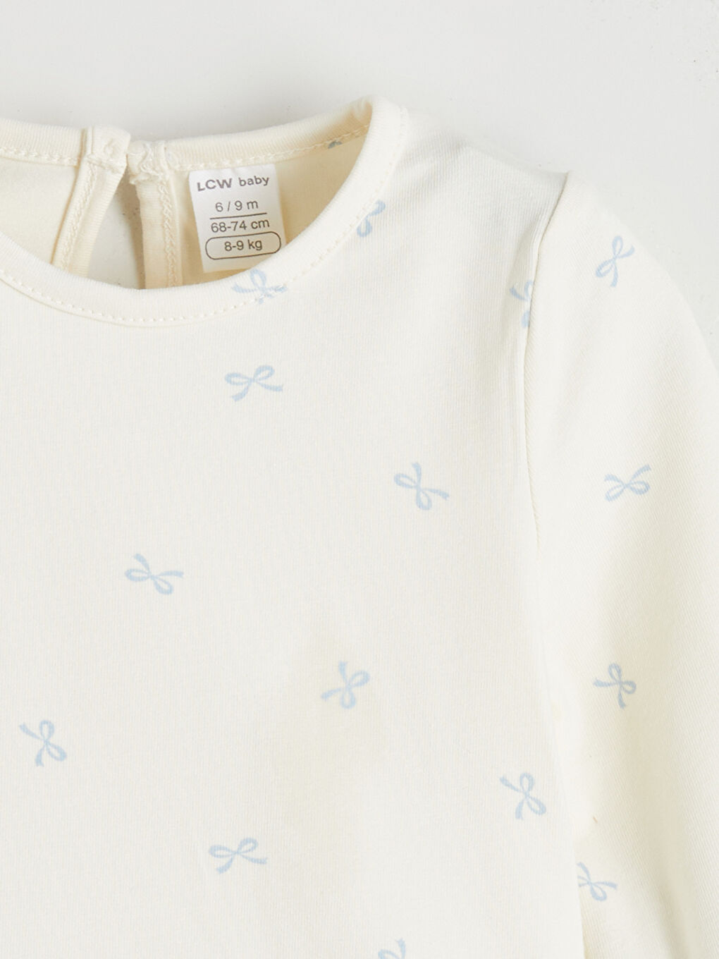 Bow Detailed Velvet Baby Girls' Dress and T-Shirt-4