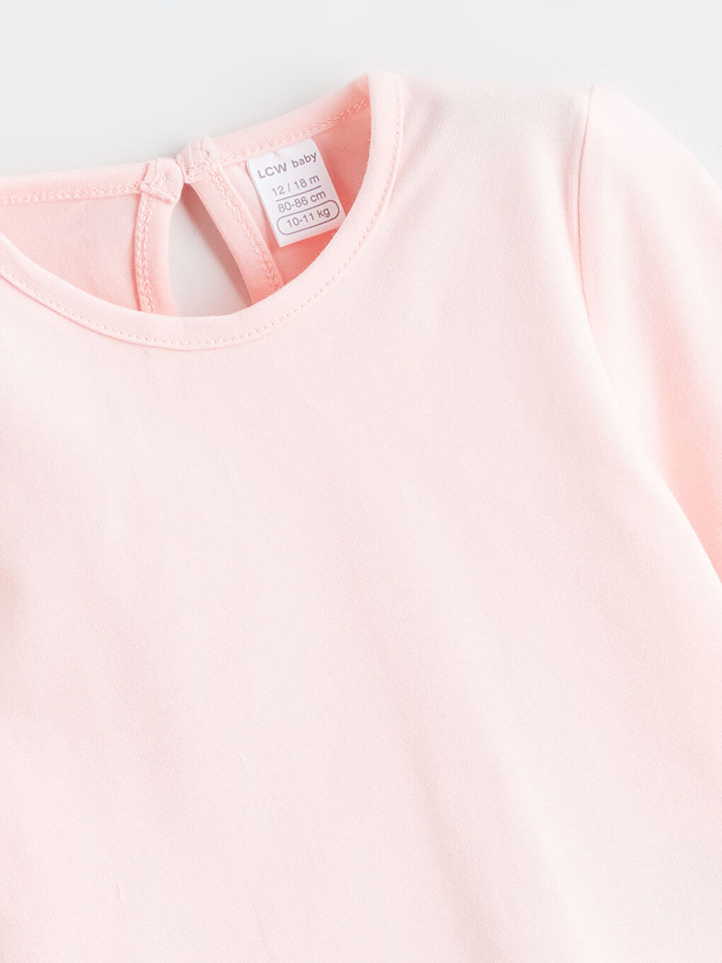 Bej Fiyonk Detaylı Kadife Kız Bebek Salopet Elbise ve Tişört-4