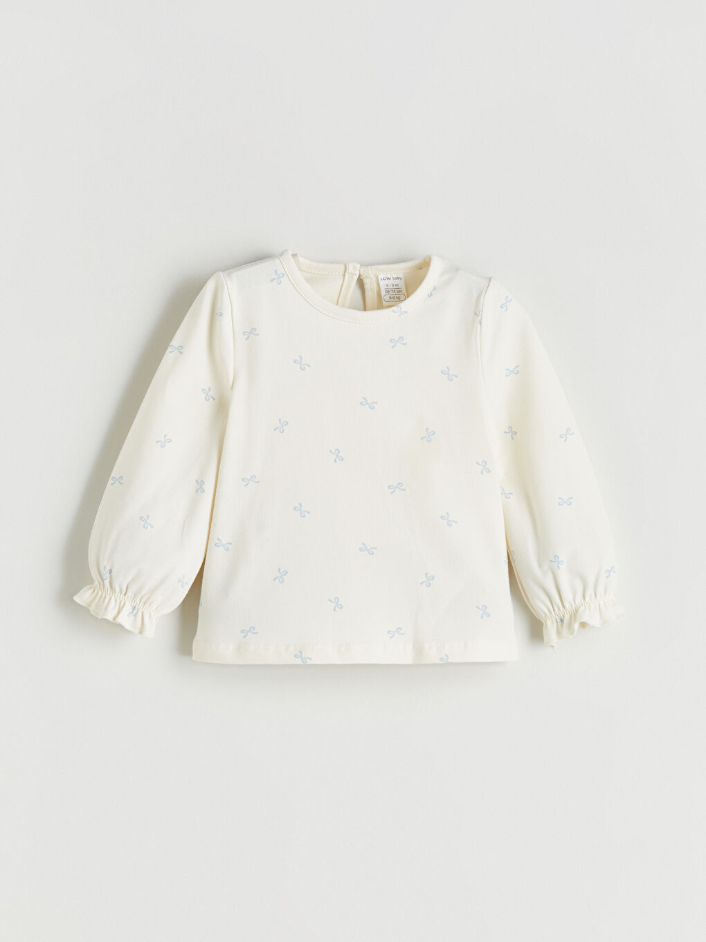 Bow Detailed Velvet Baby Girls' Dress and T-Shirt-3