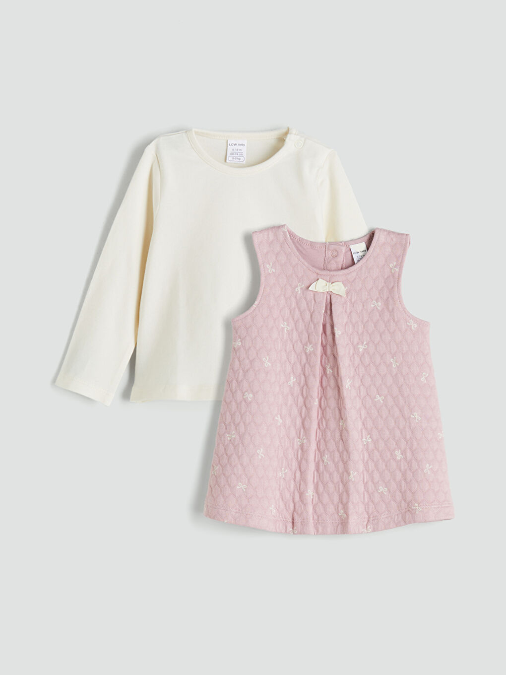LCW baby Baby Girl PINK Dress -W59621Z1-LT8