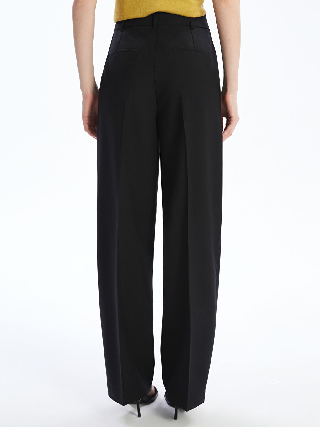 LCW Vision Loose Fit Wide Leg Women's Pleated Trousers -W59652Z8-CVL