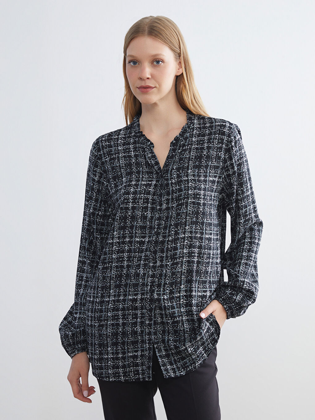LCW Grace Woman BLACK Shirt -W59655Z8-LQJ