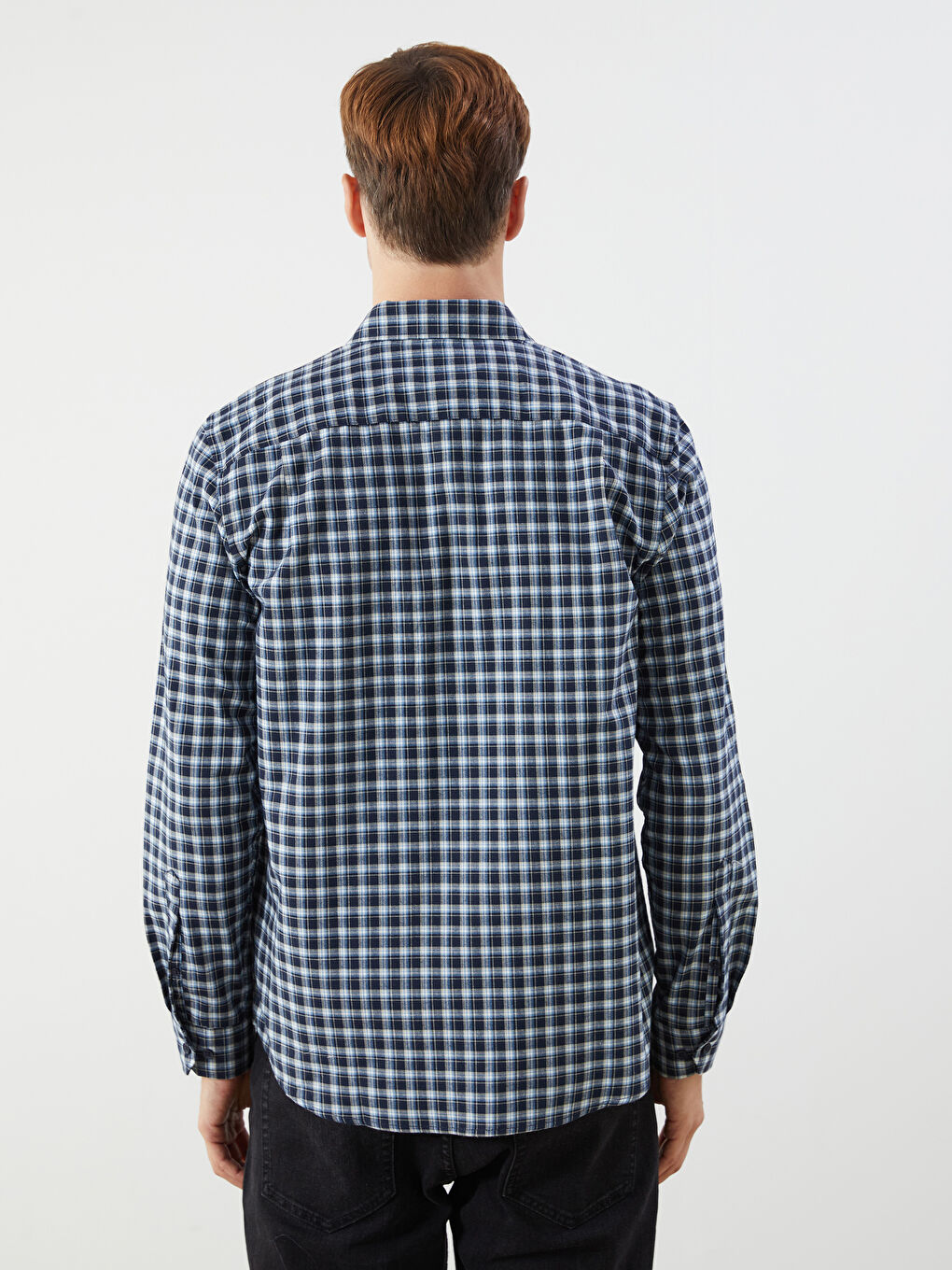 LCWAIKIKI Classic Regular Fit Long Sleeve Plaid Men's Shirt -W59673Z8-LN6