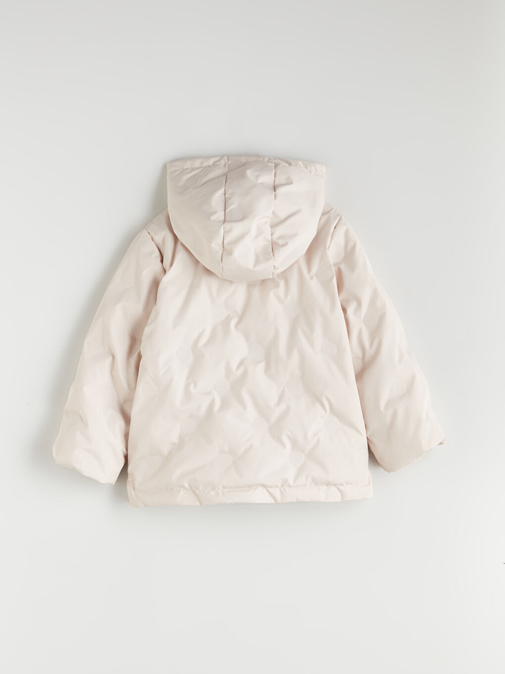 LCW Kids Hooded Quilted Patterned Girls' Coat -W59683Z1-S37