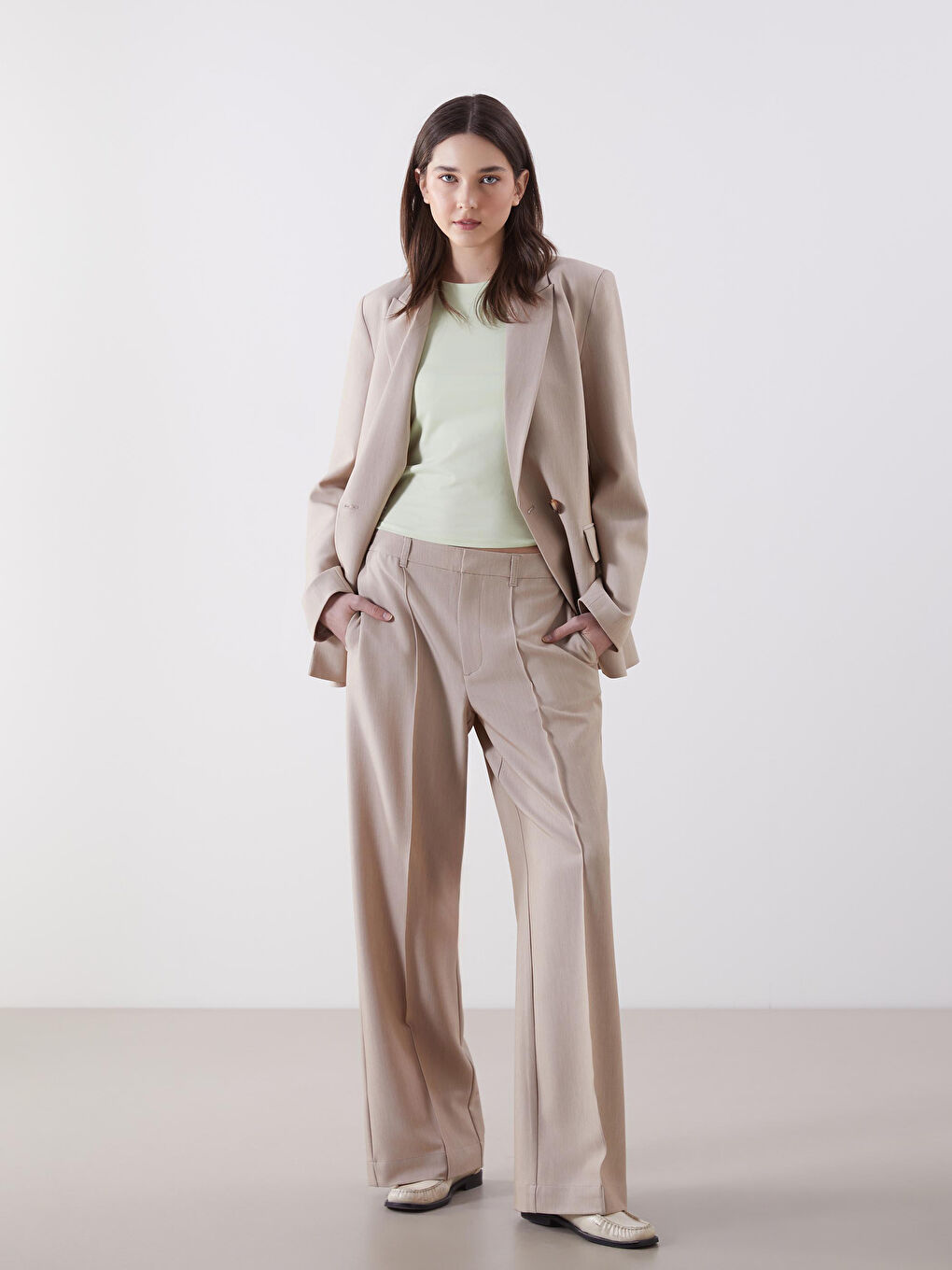 LCW Vision Regular Fit Wide Leg Women's Trousers -W59690Z8-ELJ