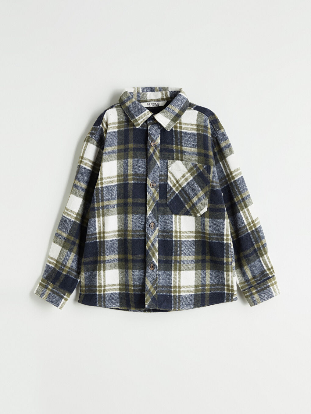 Plaid Long Sleeve Boys' Shirt-2