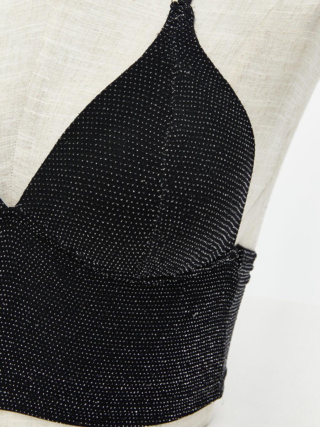 Non-Wired Non-Padded Shiny Appearance Bustier-2