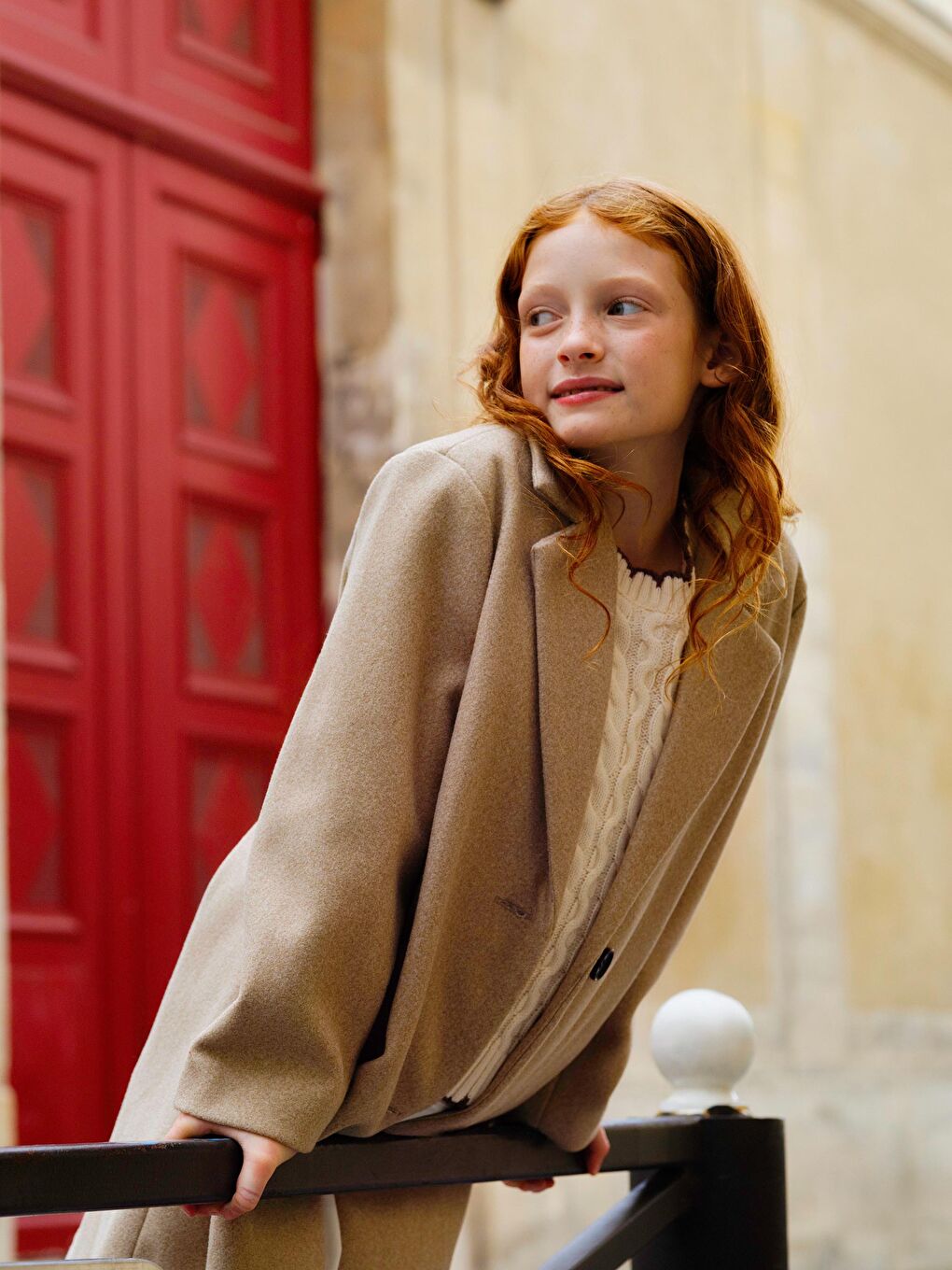 Girl's Heavy Peacoat