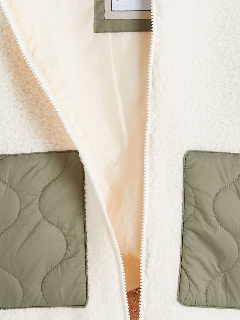 معطف فرو مزود بغطاء رأس للبنات-2