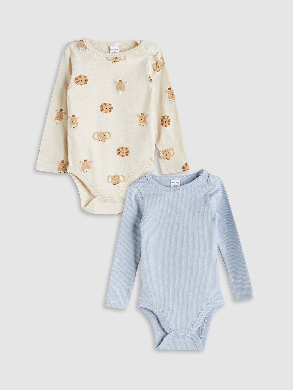 LC WAIKIKI Baby Boy BEIGE Bodysuit -W59739Z1-LQB